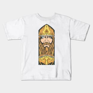 Odin and wolves Kids T-Shirt